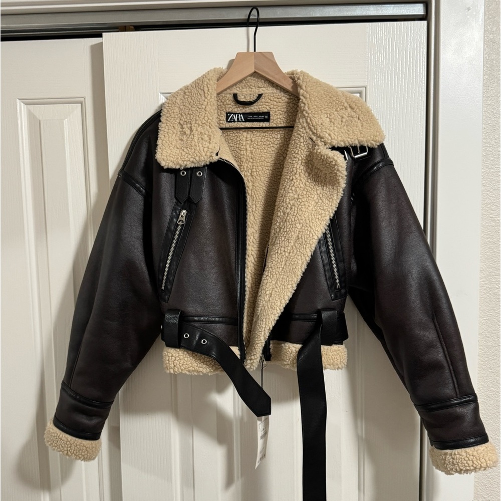 Zara Women’s Jacket. Brown/Black.